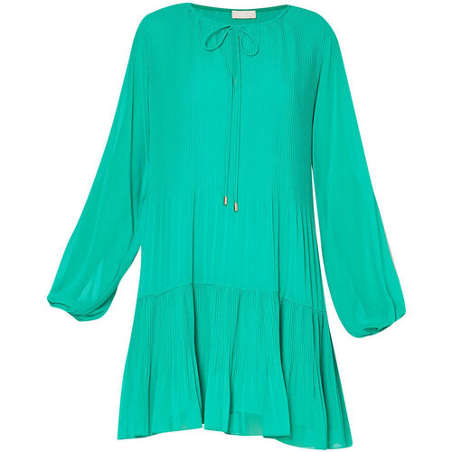 Vêtements Femme Robes courtes Liu Jo Robe plissée verte Vert