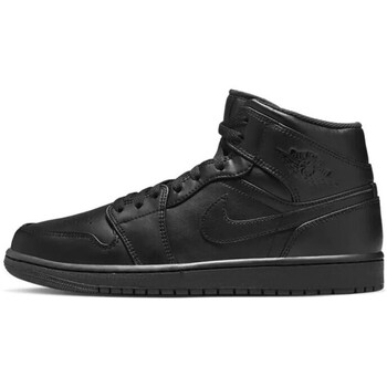 Chaussures Homme Baskets montantes Nike Air JORDAN 1 MID Noir