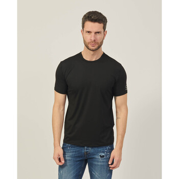 Vêtements Homme T-shirts & Polos Suns T-shirt homme  en tissu stretch Noir
