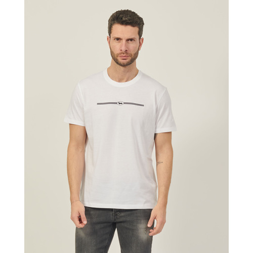 Vêtements Homme T-shirts manches courtes Harmont & Blaine Harmont&Blaine - T-shirt avec logo 3D Blanc