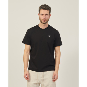 Vêtements Homme Tops / Blouses Suns T-shirt à col rond  en coton Noir