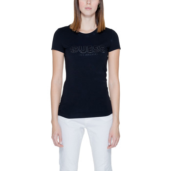 Vêtements Femme T-shirts Rose manches courtes Guess CN SANGALLO W4GI14 J1314 Noir