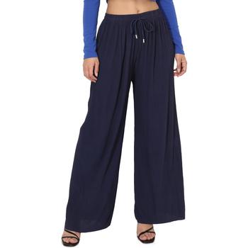 Vêtements Femme Pantalons fluides / Sarouels La Modeuse 71626_P168410 Bleu
