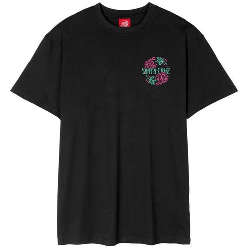 Vêtements Homme T-Shirt de manga comprida 35 Santa Cruz - DRESSEN ROSE CREW TWO  Noir