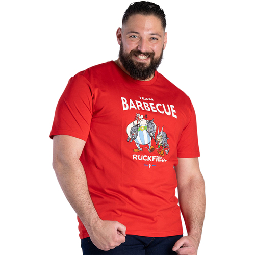 Vêtements Homme BOSS Passerflash Koszulka polo z długim rękawem w kolorze khaki Ruckfield Tee-shirt col rond Rouge