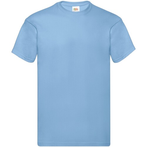 Vêtements Homme T-shirts manches longues Fruit Of The Loom Original Bleu