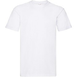 Vêtements Homme T-shirts manches longues Fruit Of The Loom Super Premium Blanc