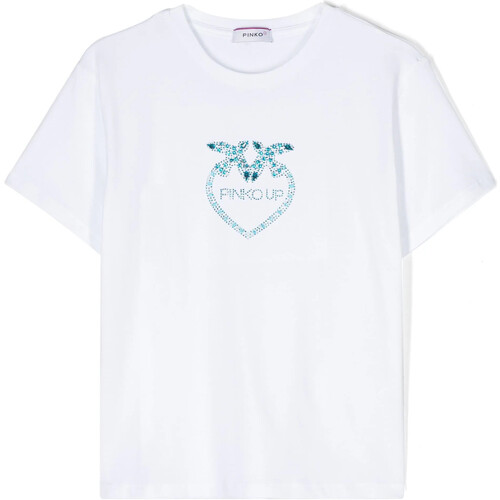 Vêtements Femme T-shirts & Polos Pinko PINKO UP T-SHIRT CON LOGO IN STRASS Art. S4PIJGTH056 