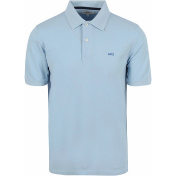 t-shirt mcgregor  classic polo piqué bleu clair 