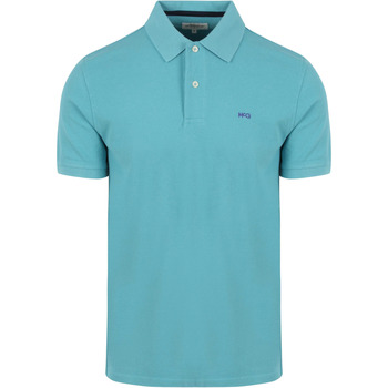 t-shirt mcgregor  classic polo piqué bleu aqua 