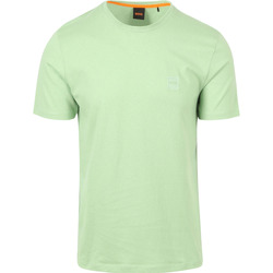 Vêtements Homme T-shirts ecru & Polos BOSS T-shirt Tales Vert Clair Vert