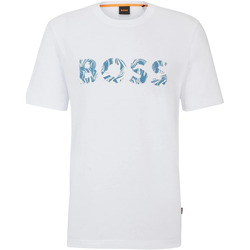 Vêtements Homme T-shirts ecru & Polos BOSS T-shirt Bossocean Blanche Blanc