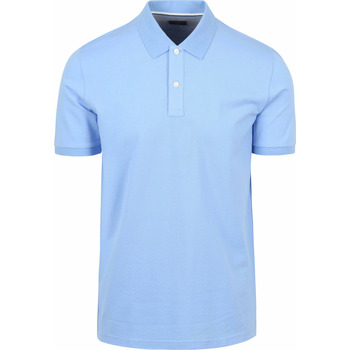 t-shirt olymp  polo piqué bleu clair 