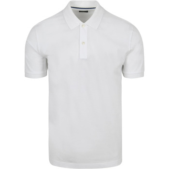 t-shirt olymp  polo piqué blanche 