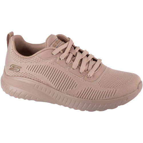 Chaussures Femme Baskets basses Skechers Bobs Squad Chaos - Face Off Beige