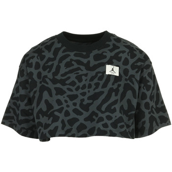 Vêtements Femme T-shirts manches courtes Nike Wms Jordan Gfx Spr Crp Tee Noir