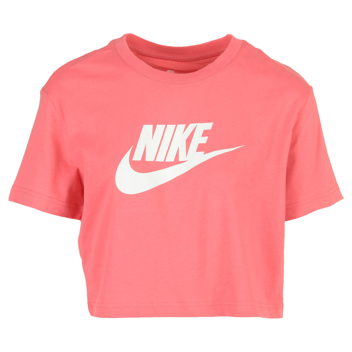 Vêtements Femme T-shirts manches courtes Nike W Nsw Tee Essential Crp Icn Ftr Rose