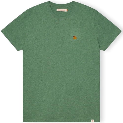 Vêtements Homme T-shirts & Polos Revolution T-Shirt Regular 1368 DUC - Dustgreen Melange Vert