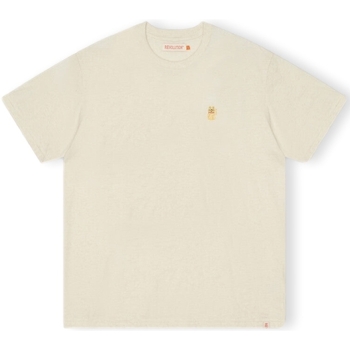 Vêtements Homme T-shirts & Polos Revolution T-Shirt Loose 1366 LUC - Offwhite/Mel Blanc