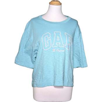 Vêtements Femme T-shirts & Polos Gap top manches courtes  38 - T2 - M Bleu Bleu