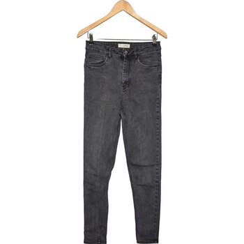 jeans pimkie  jean slim femme  38 - t2 - m gris 