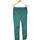 Vêtements Femme Pantalons Breal pantalon droit femme  38 - T2 - M Vert Vert