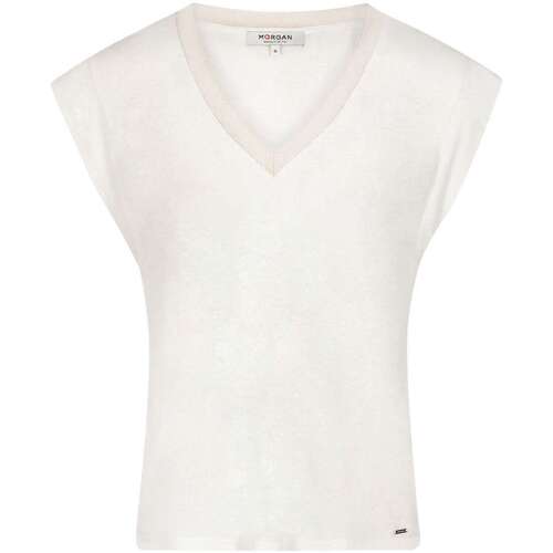 Vêtements Femme T-shirts manches courtes Morgan 149376VTPE24 Blanc