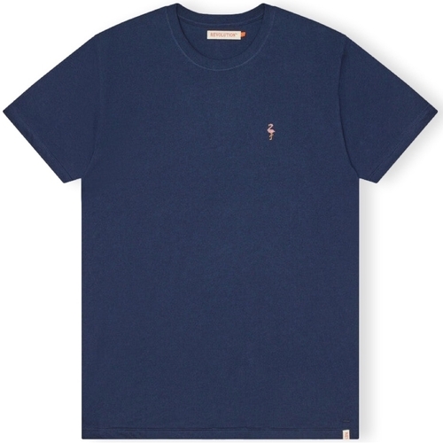Vêtements Homme T-shirts & Polos Revolution T-Shirt Regular 1364 FLA - Navy Mel Bleu