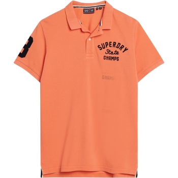 Vêtements Homme Polos manches courtes Superdry Polo  Classic Pique Orange