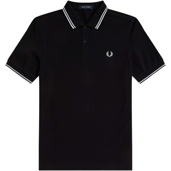 Vêtements Homme Polos manches courtes Fred Perry Fp Twin Tipped Fred Perry Shirt Noir