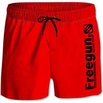 Vêtements Garçon Maillots / Shorts de bain Freegun Boardshort court garçon avec ceinture demi-élastiquée Rouge