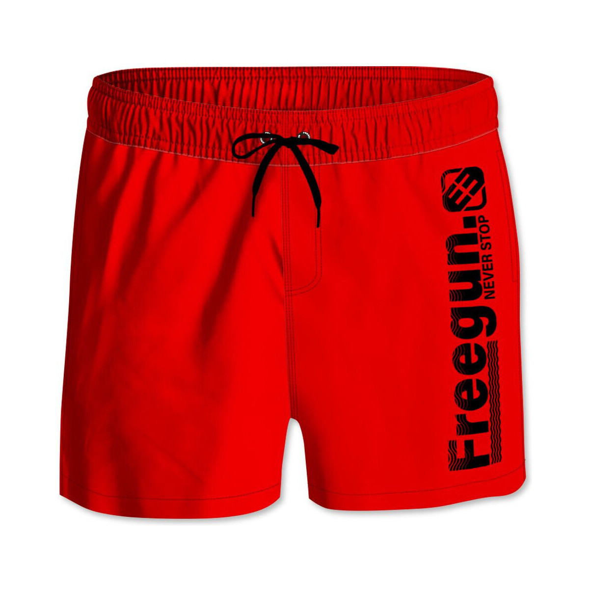 Vêtements Garçon Maillots / Shorts de bain Freegun Boardshort court garçon avec ceinture demi-élastiquée Rouge