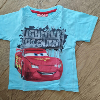 Vêtements Garçon T-shirts manches courtes Disney T-shirt manches courtes turquoise Cars - 3 ans Bleu