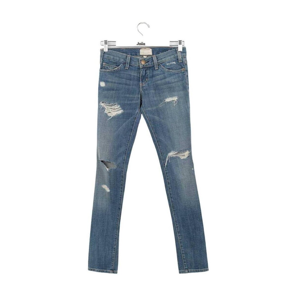 Vêtements Femme Jeans Current Elliott Jean slim taille basse en coton Bleu