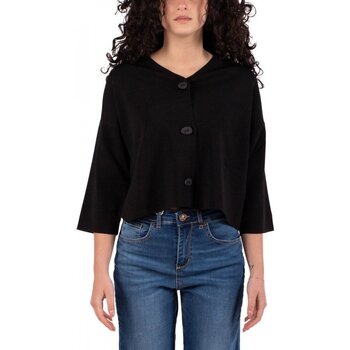 Vêtements Femme high neck zip-up sweatshirt Alpha PULL FEMME Noir