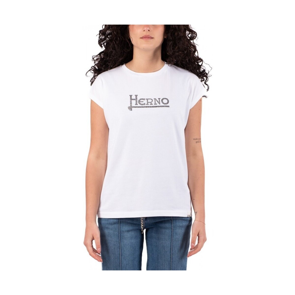 Vêtements Femme Chemises / Chemisiers Herno T-SHIRT FEMME Blanc