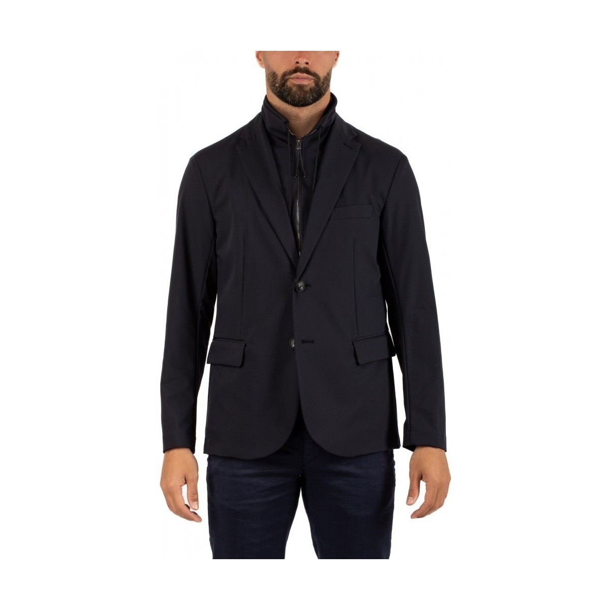 Vêtements Homme Vestes / Blazers Emporio Armani BLAZER HOMME Bleu