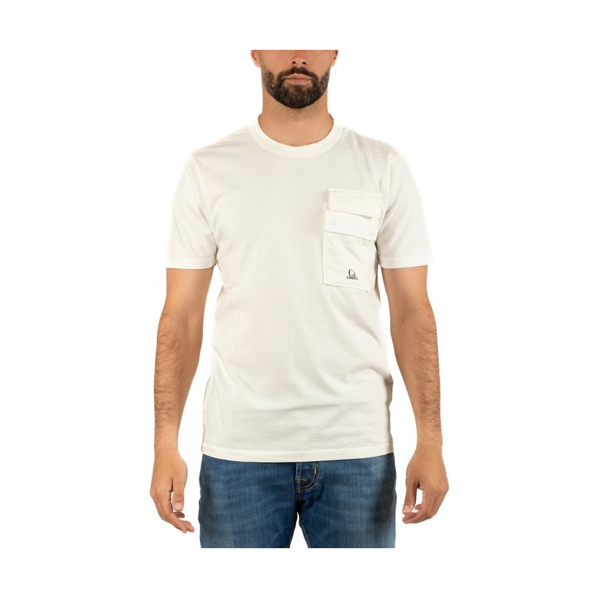 Vêtements Homme T-shirts & Polos Cp Company T-SHIRT HOMME C.P COMPANY Blanc