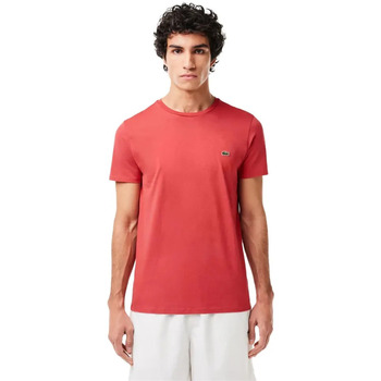 Vêtements Homme T-shirts manches courtes Lacoste Pima Orange