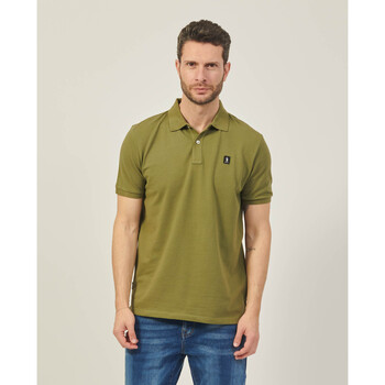 Vêtements Homme T-shirts & Polos Refrigue Polo homme  avec patch logo Vert