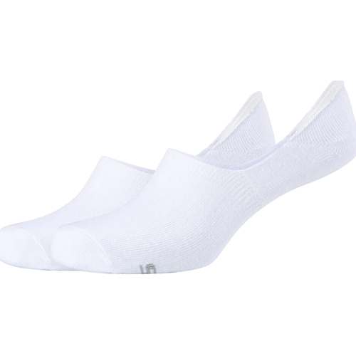 Accessoires Socquettes Skechers 2PPK Basic Footies Socks Blanc