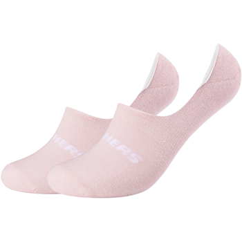 Accessoires Femme Socquettes Skechers 2PPK Mesh Ventilation Footies Socks Rose