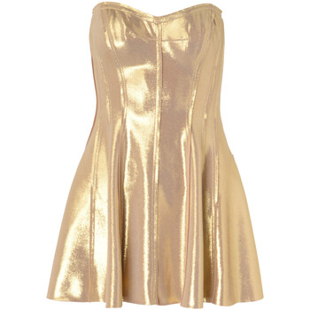 robe norma kamali  mini robe dorée 