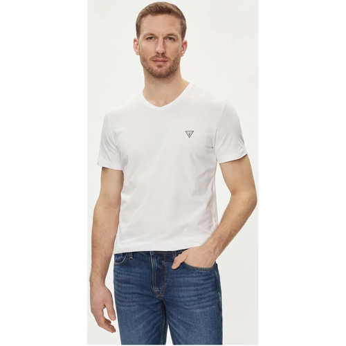 Vêtements Homme T-shirts manches courtes Guess U97M01 KCD31 Blanc