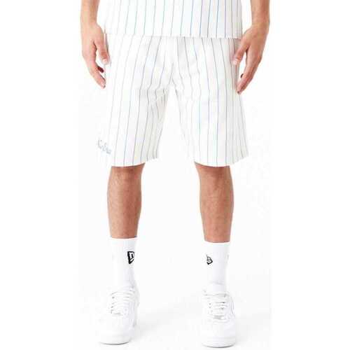 Vêtements Homme Shorts / Bermudas New-Era Ne pinstripe shorts newera Blanc