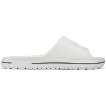 Chaussures Homme Claquettes Pepe jeans midi Beach Diapositives Blanc