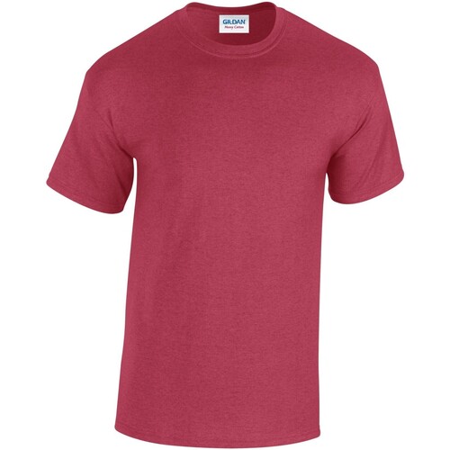 Vêtements Homme T-shirts manches longues Gildan Heavy Cotton Rouge