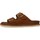 Chaussures Femme Mules Genuins HAWAII Chaussons Femme Marron