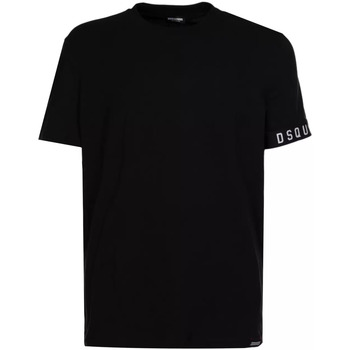 Vêtements Homme Vêtements homme à moins de 70 Dsquared Logo  t-shirt noir élastique Blanc
