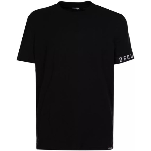 Vêtements Homme Mastermind World embroidered logo cotton hoodie Dsquared Logo  t-shirt noir élastique Blanc